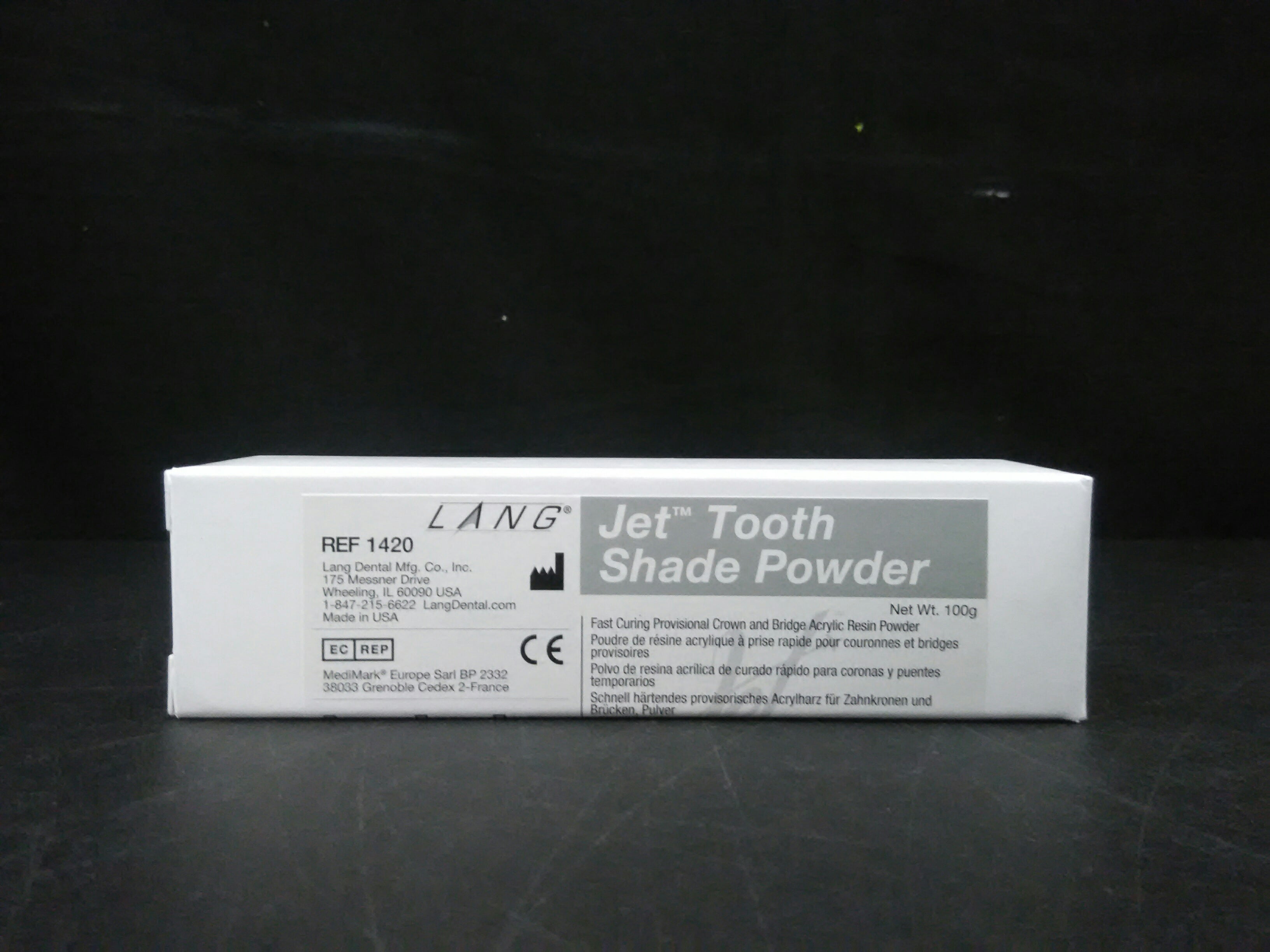 Lang Jet Tooth Shade Acrylic Resin