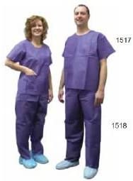 PRECEPT MEDICAL 1517XL SCRUB SHIRT BLUE