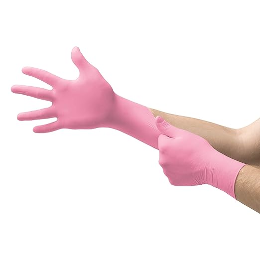 Ansell Microtouch NitraFree Gloves, Medium, 100/Bx