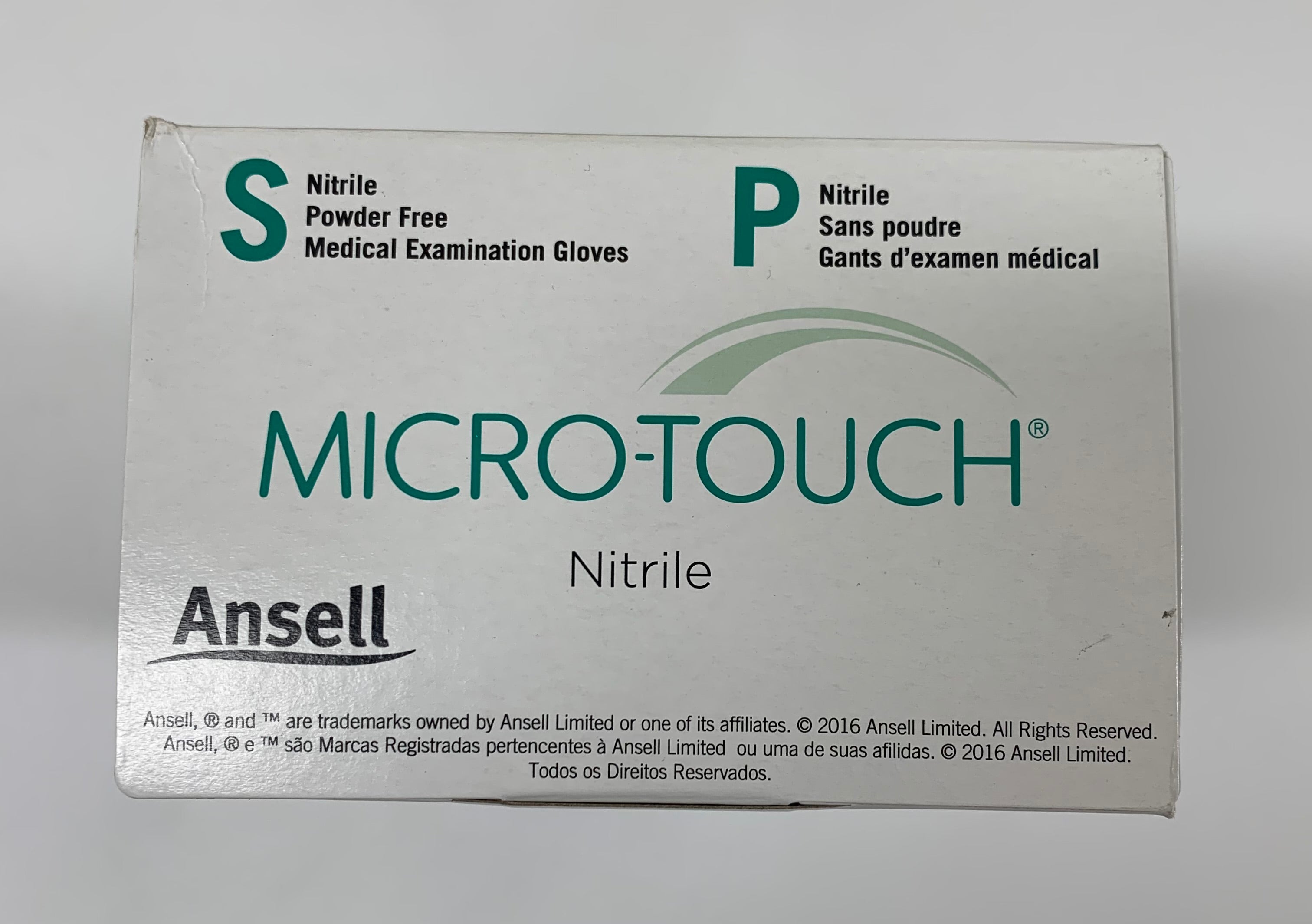 Ansell 6034301 Micro-Touch Gloves - Powder-Free Thin Nitrile Synthetic, Small, 200 per Box