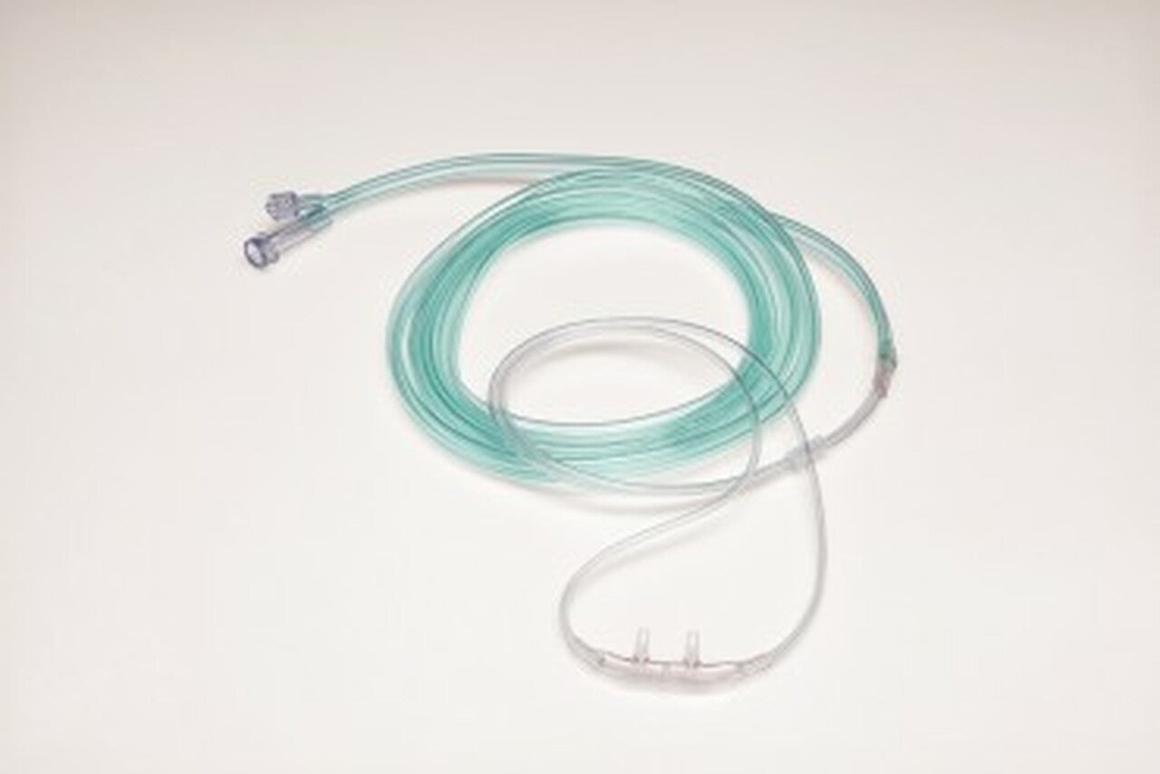 Salter Labs - 4707F-7-7-25 - Cannula, adult, divided w/7 feet O2 line and 7 feet CO2 line w/female luer-lock connector