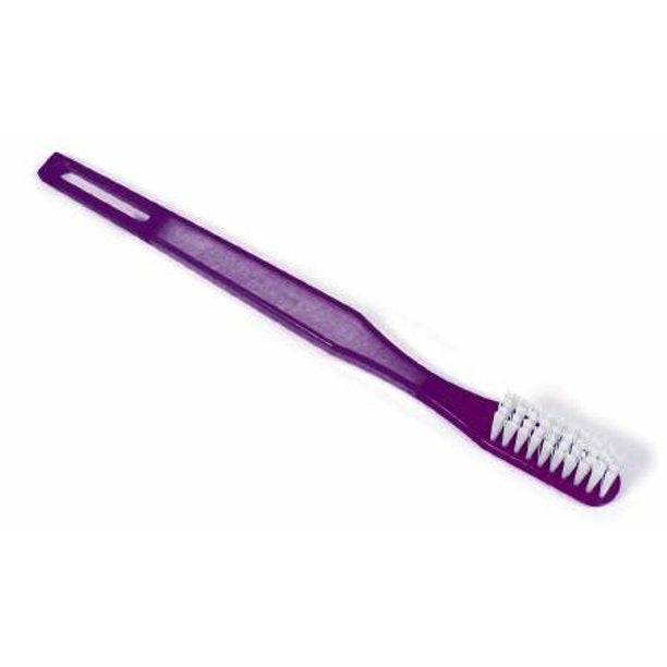 Donovan TB40 Toothbrush 39 Tuft Soft and Rounded White Nylon Bristles Translucent Purple Handle (Case of 144)