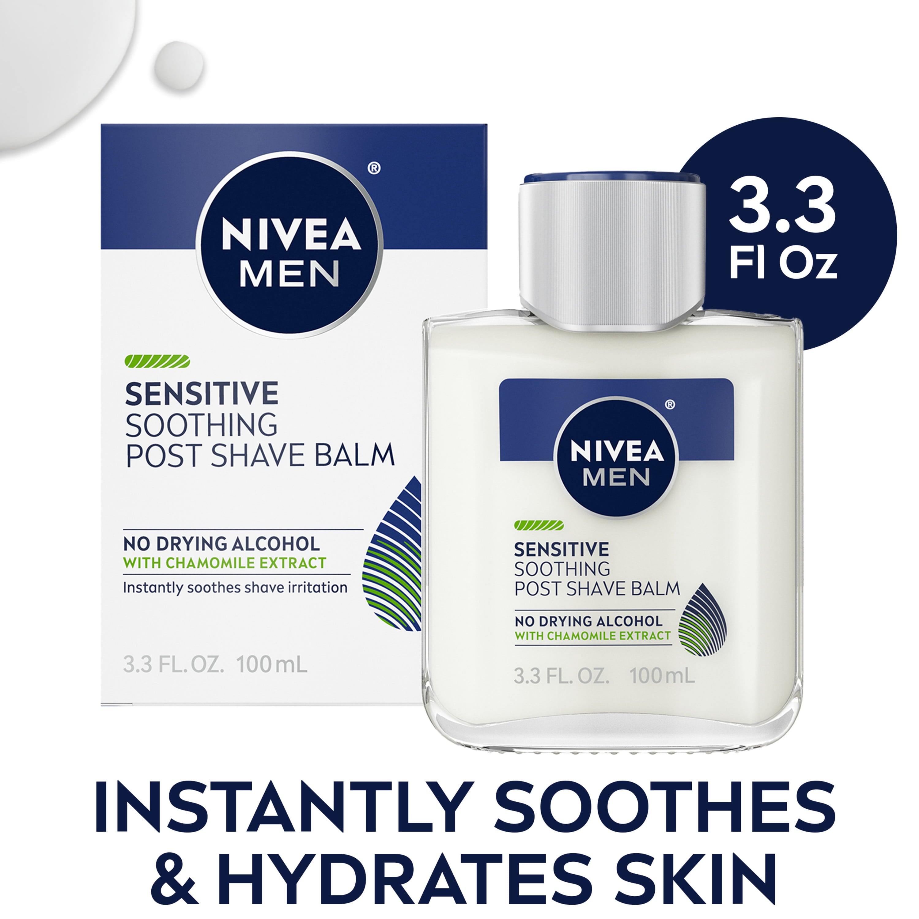 NIVEA MEN13063  Sensitive Post Shave Balm, 3.3 Fl Oz Bottle.