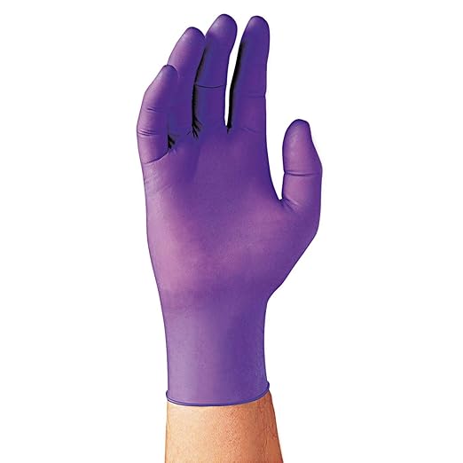 HALYARD 55084 KIMBERLY-CLARK Case of Powder Free Purple Nitrile Examination Gloves - Extra Large 1000/cs