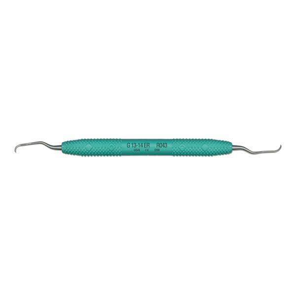 PDT R043 Amazing Gracey Curette, 13-14, Extended Reach, Caribbean Green