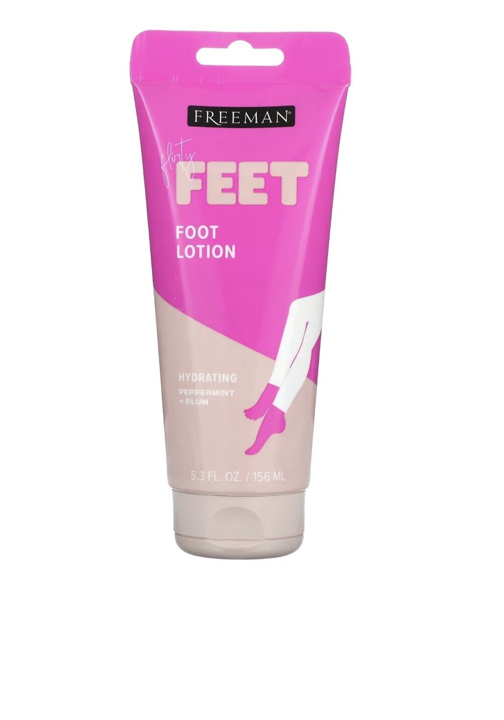 Freeman Beauty, Flirty Feet, Hydrating Foot Lotion, Peppermint & Plum, 5.3 fl oz