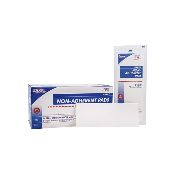 Dukal 138 Non Adherent Pad, Sterile, 3