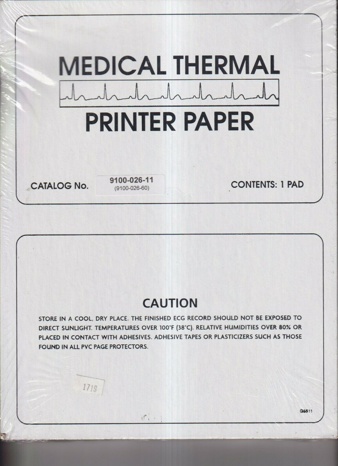 Precision Charts Recording Paper Ecg/Ekg 9100-026-11