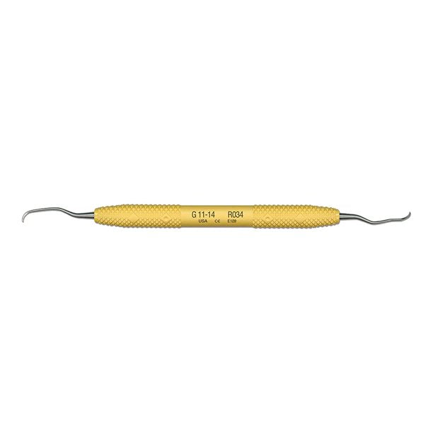 PDT Inc R034 Gracey 11-14 Dental Instrument, Sunshine Yellow