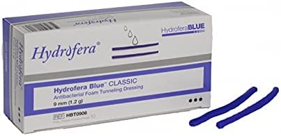 Hydrofera Blue HBT0906 Classic Foam Tunneling Dressing 9 mm Single Dressing - 1 each