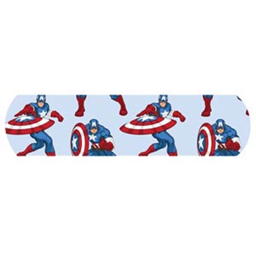 Dukal 1087837 Avengers Captain America & Ironman Adhesive Bandage, 3/4