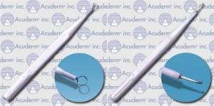 Acuderm R0250 Curette Dermal 2Mm 2Mm Loop Tip Stainless Steel Disposable