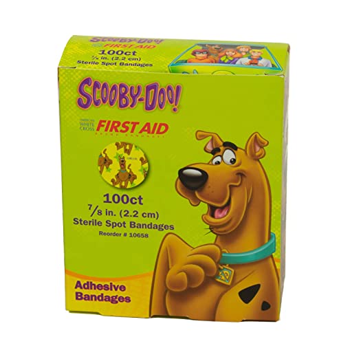 Dukal 10658 Scooby Doo Design Bandage Sterile Circular Spot 7/8