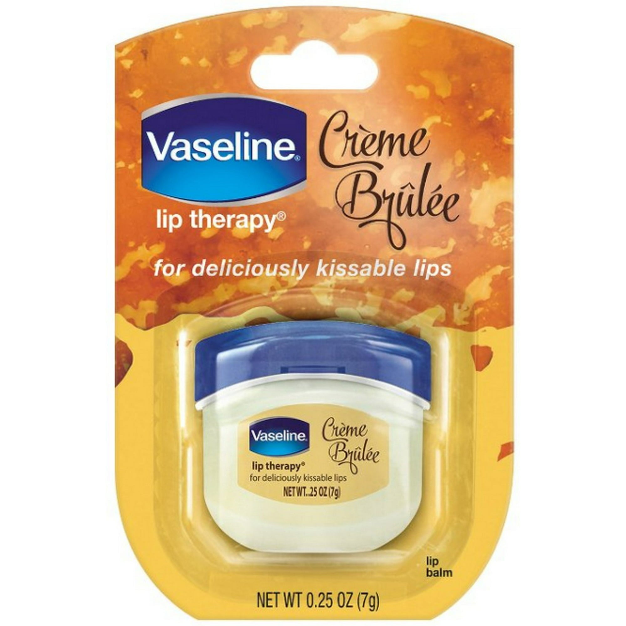 VAS-64725 Vaseline Lip Therapy Lip Balm, Creme Brulee 0.25 oz