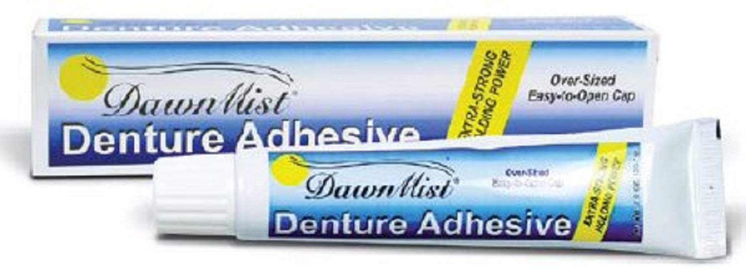 Dawn Mist DA2 Denture Adhesive, Extra Hold, Zinc Free, 2 Ounce, White