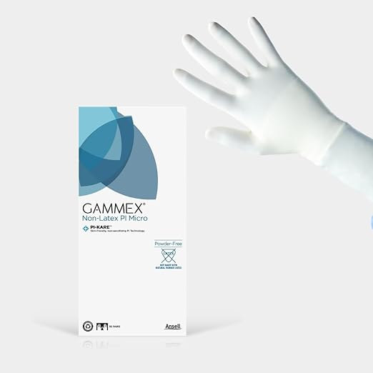 Ansell 20685765 Surgical Glove GAMMEX Non-Latex PI Size 6.5 Sterile 50/bx