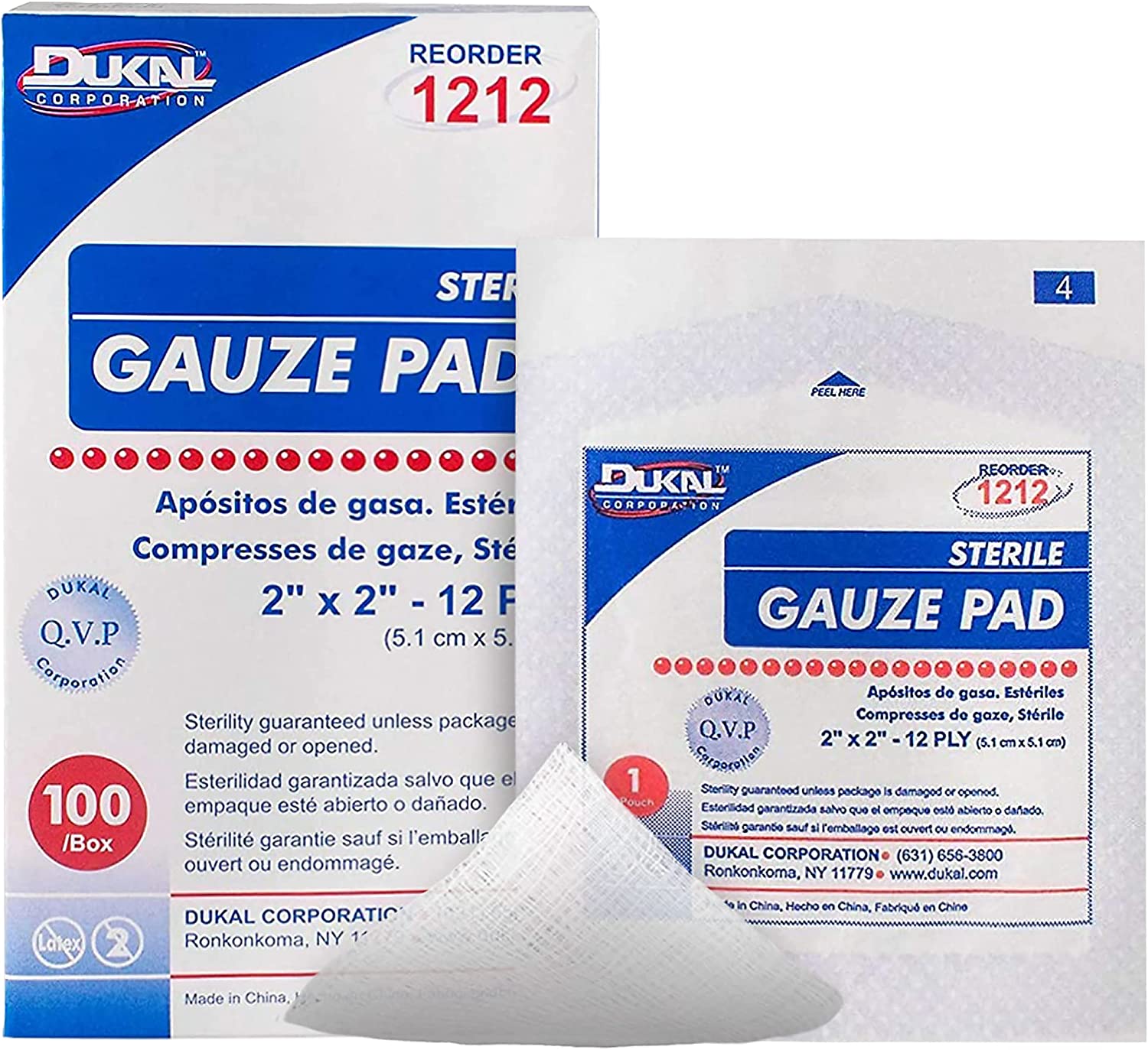 Dukal 1212 Woven Gauze Pads 2