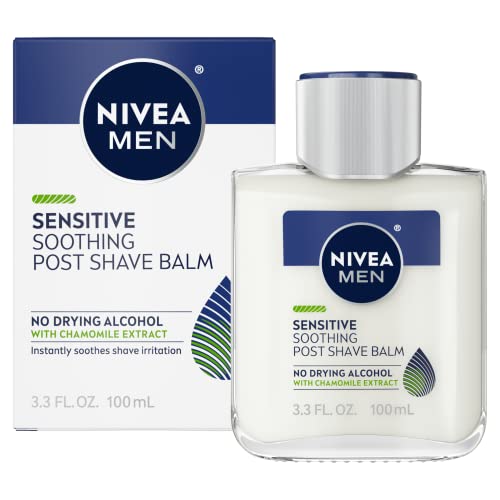 NIVEA MEN13063 Sensitive Post Shave Balm, 3.3 Fl Oz Bottle. (Pack of 2)