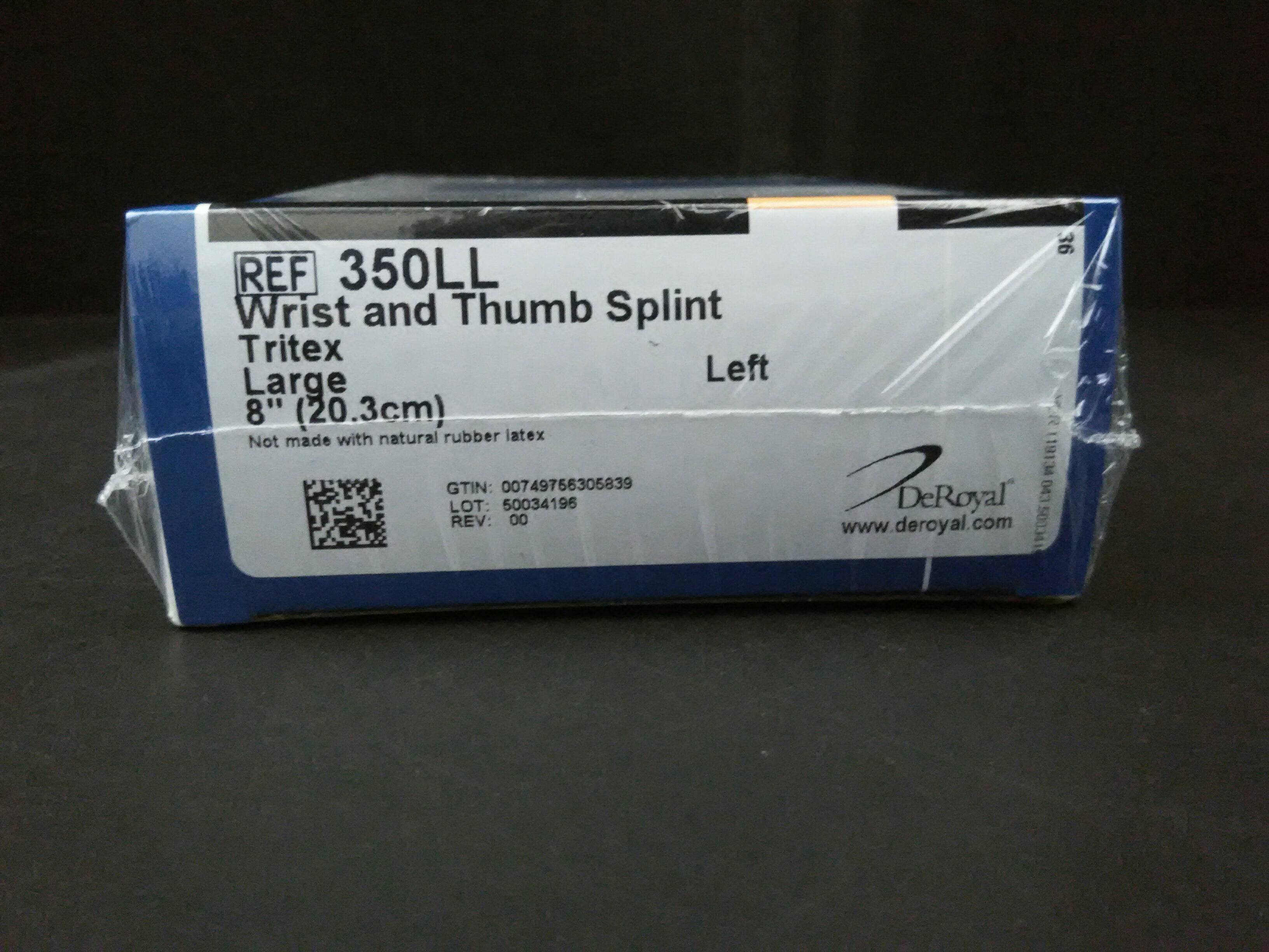 DEROYAL 350LL Wrist & Thumb Splint