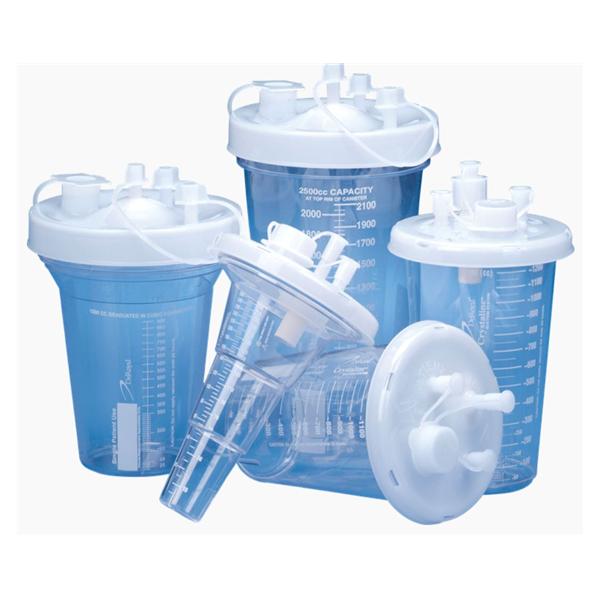 Deroyal 71-1105 Suction Canister Crystaline 1500 Ml Press On Lid