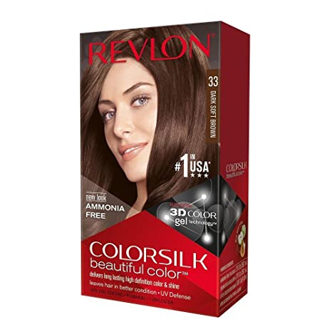 Revlon ColorSilk Beautiful Color #33 Dark Soft Brown (Pack of 6)