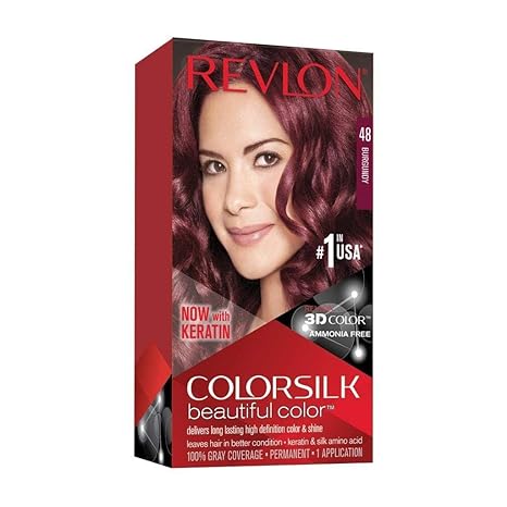 Colorsilk By Revlon, Ammonia-Free Permanent, Haircolor: Burgundy #48-1 Ea (Pack of 3)