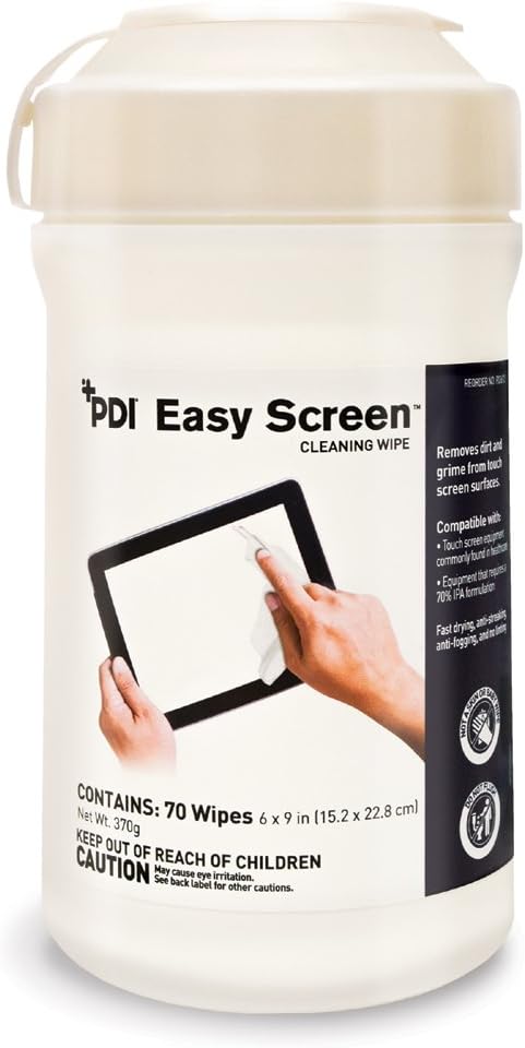 PDI P03672 Touch Screen Cleaners, Case, 12 Canisters, 840 Wipes