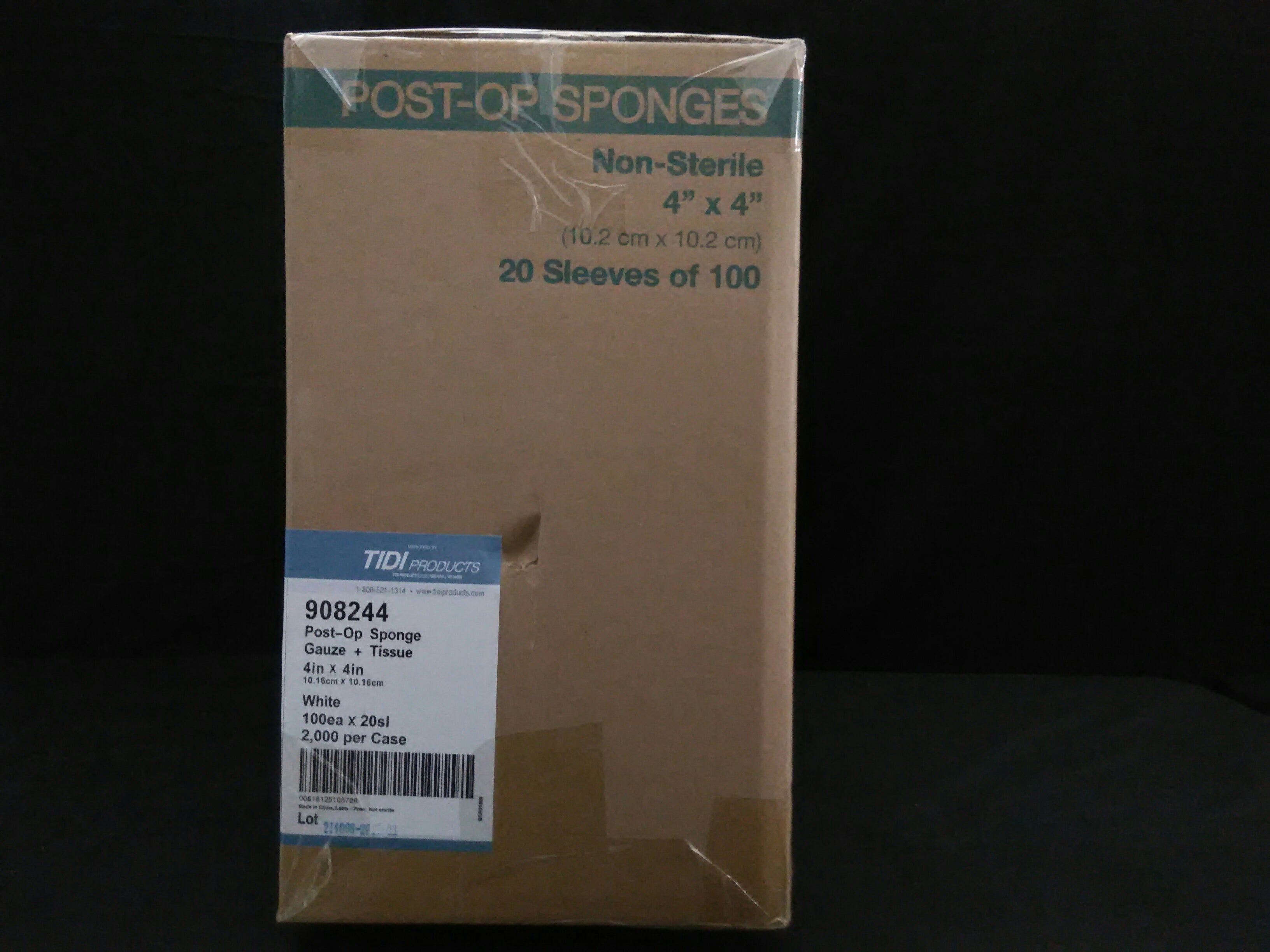 TIDI 908244 POST-OP SPONGES N/S