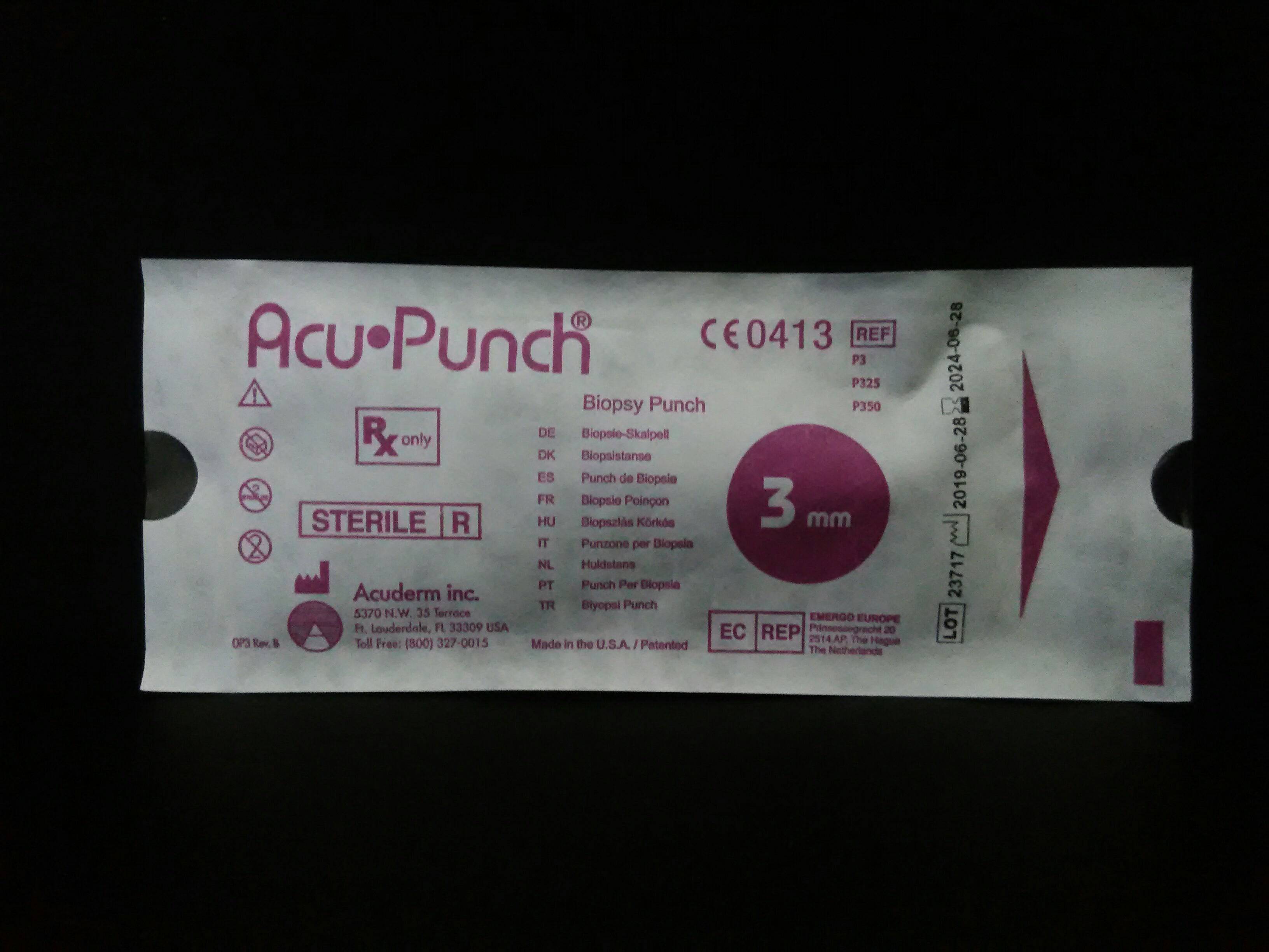 ACUDERM P350 ACU-PUNCH 3MM-50