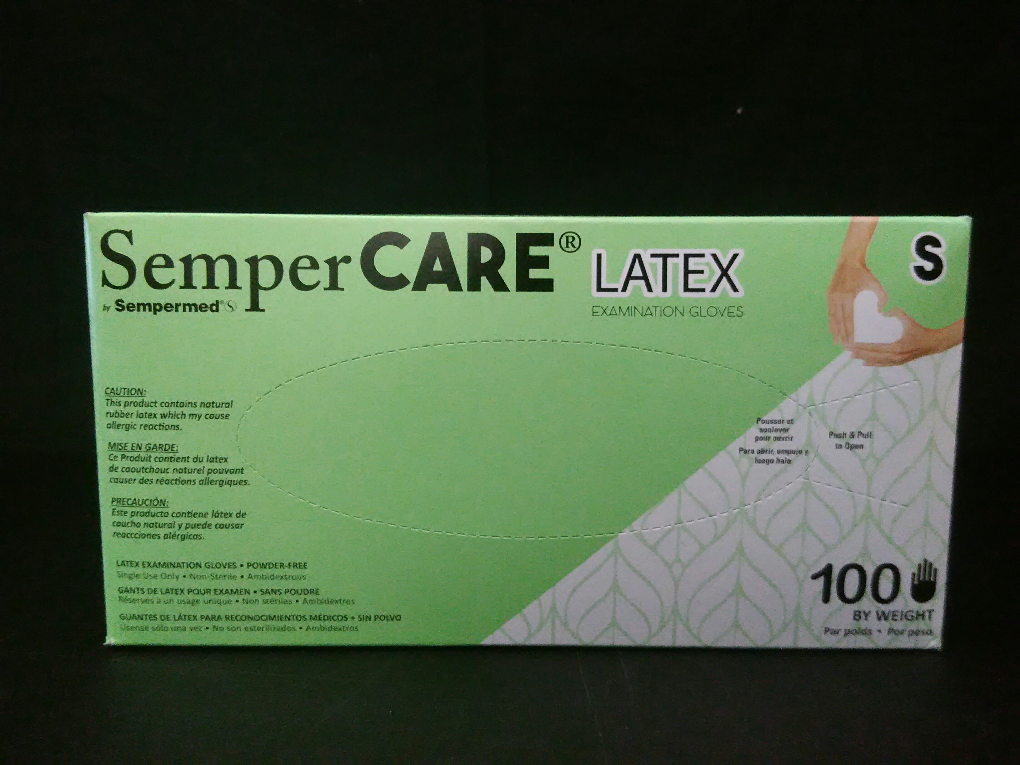 SEMPERMED SCLT102 Sempercare Latex Small gloves