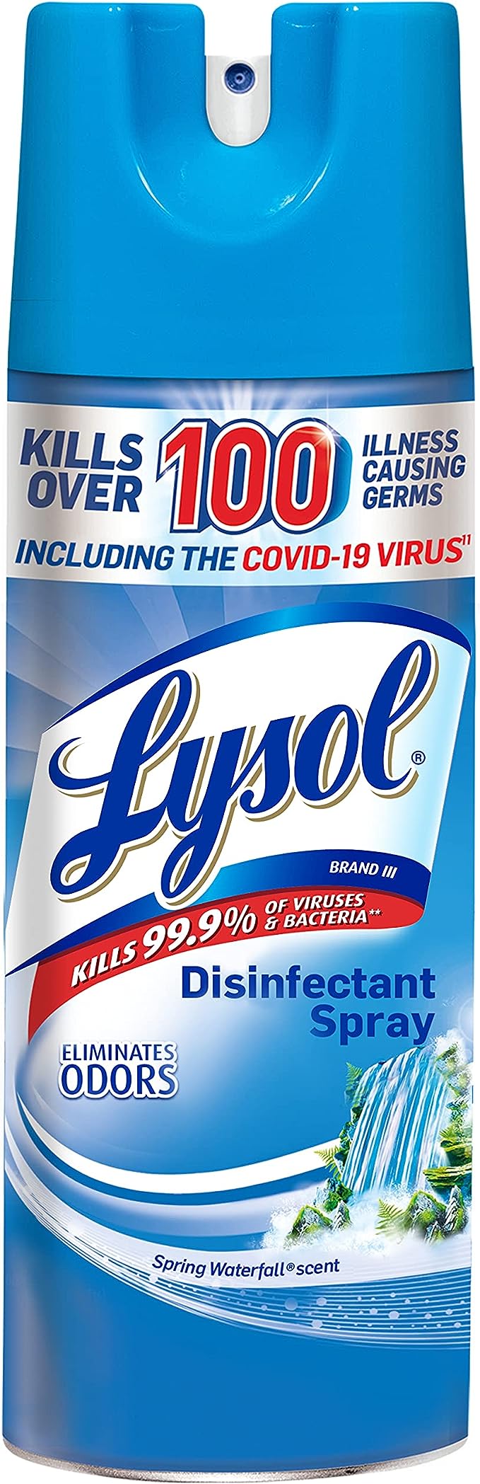 Lysol Disinfectant Spray Spring Waterfall Scent 12.5 Fl Oz