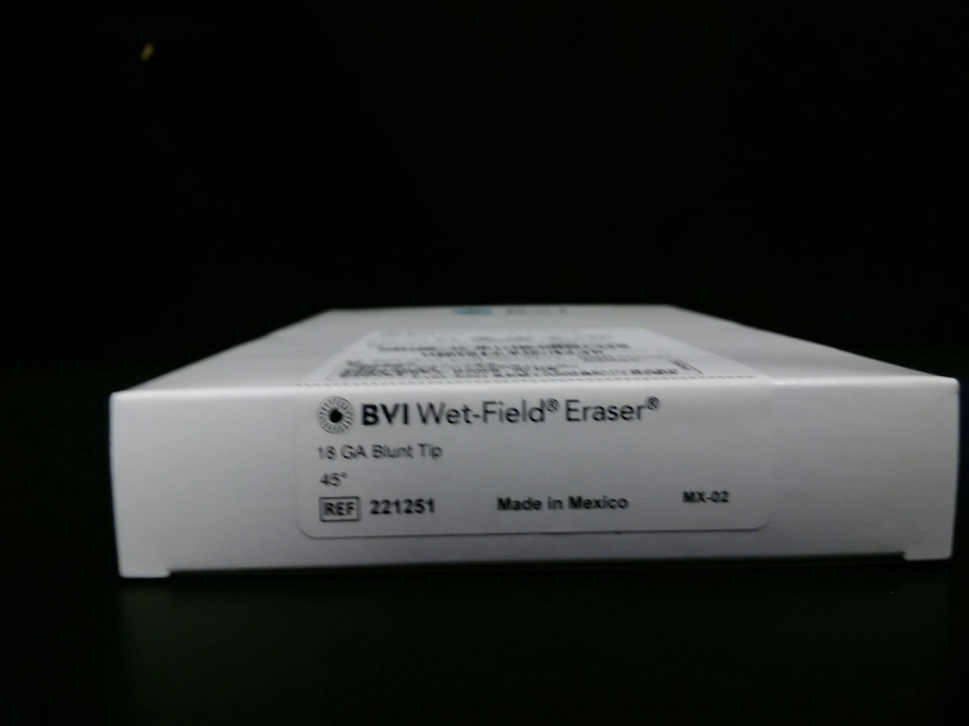 BEAVER-VISITEC 221251 WET-FIELD Eraser, 18GA BLUNT TIP, ANGLED 45DEG, 10/BX