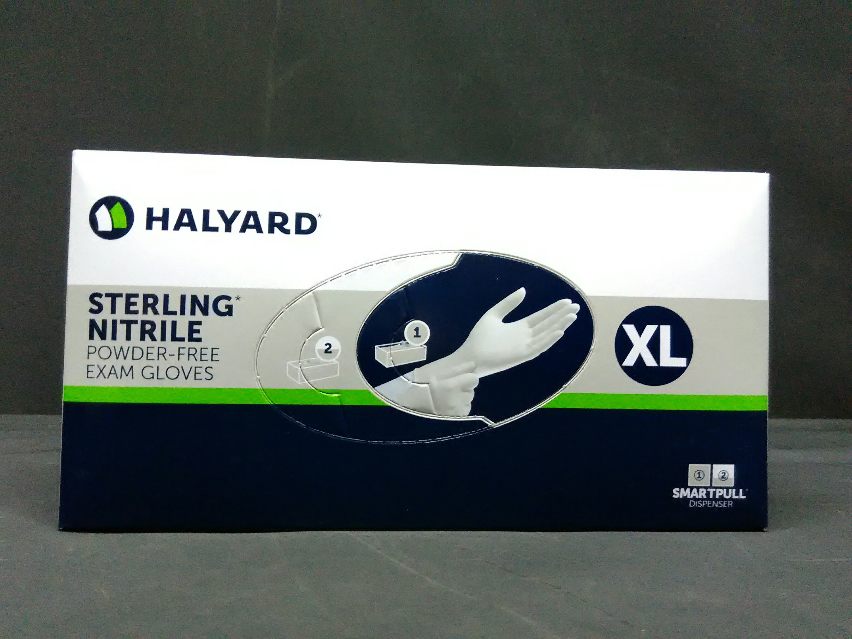 HALYARD 50709 SAFESKIN STERLING NITRILE TEXTURED GLOVE XL