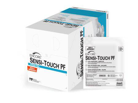Ansell 7825PF Encore Sensi-Touch PF Surgical Glove Size 7.5 Sterile, 50 PAIR
