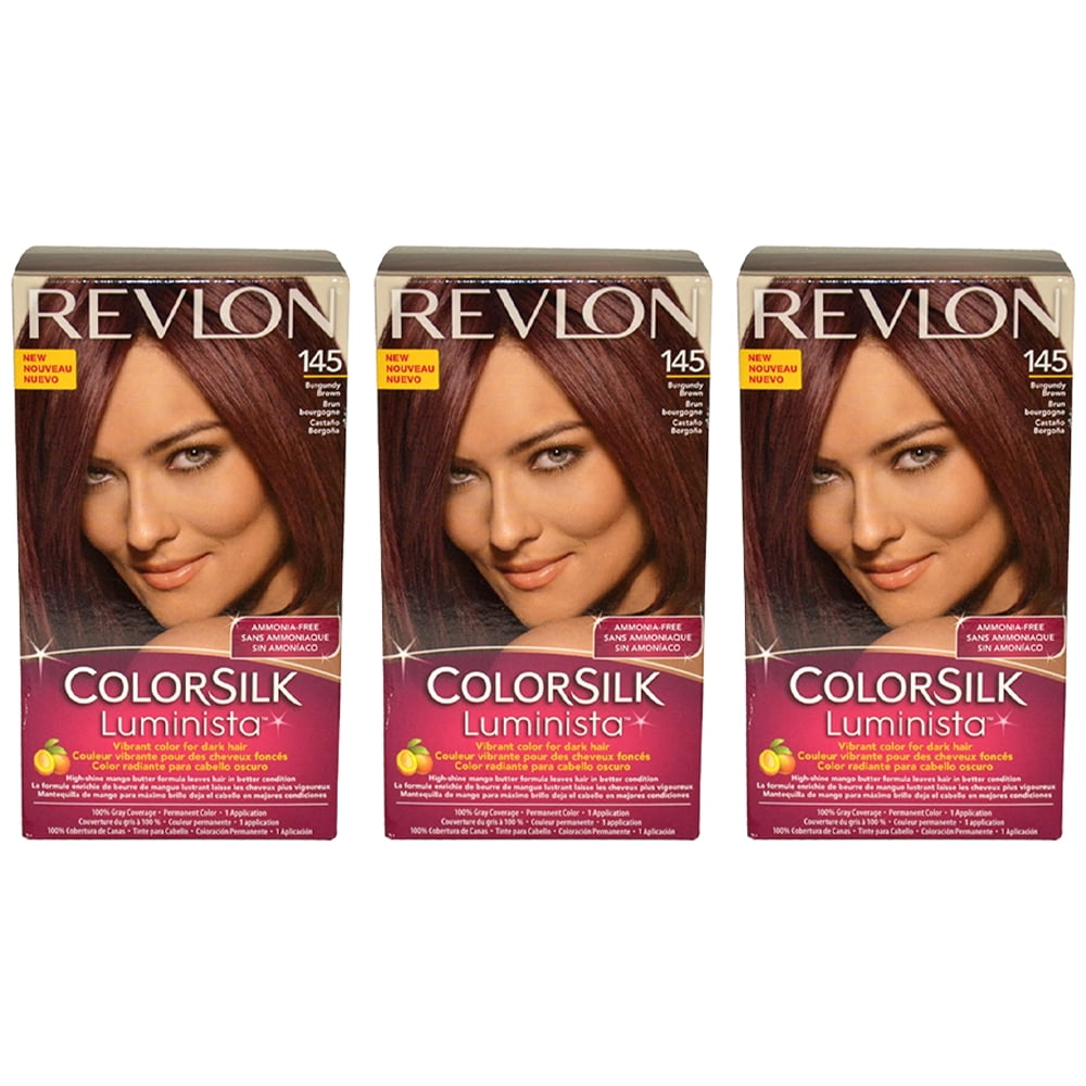 REV-80452 Revlon145 Colorsilk Luminista Haircolor Burgundy Brown (Pack of 3)