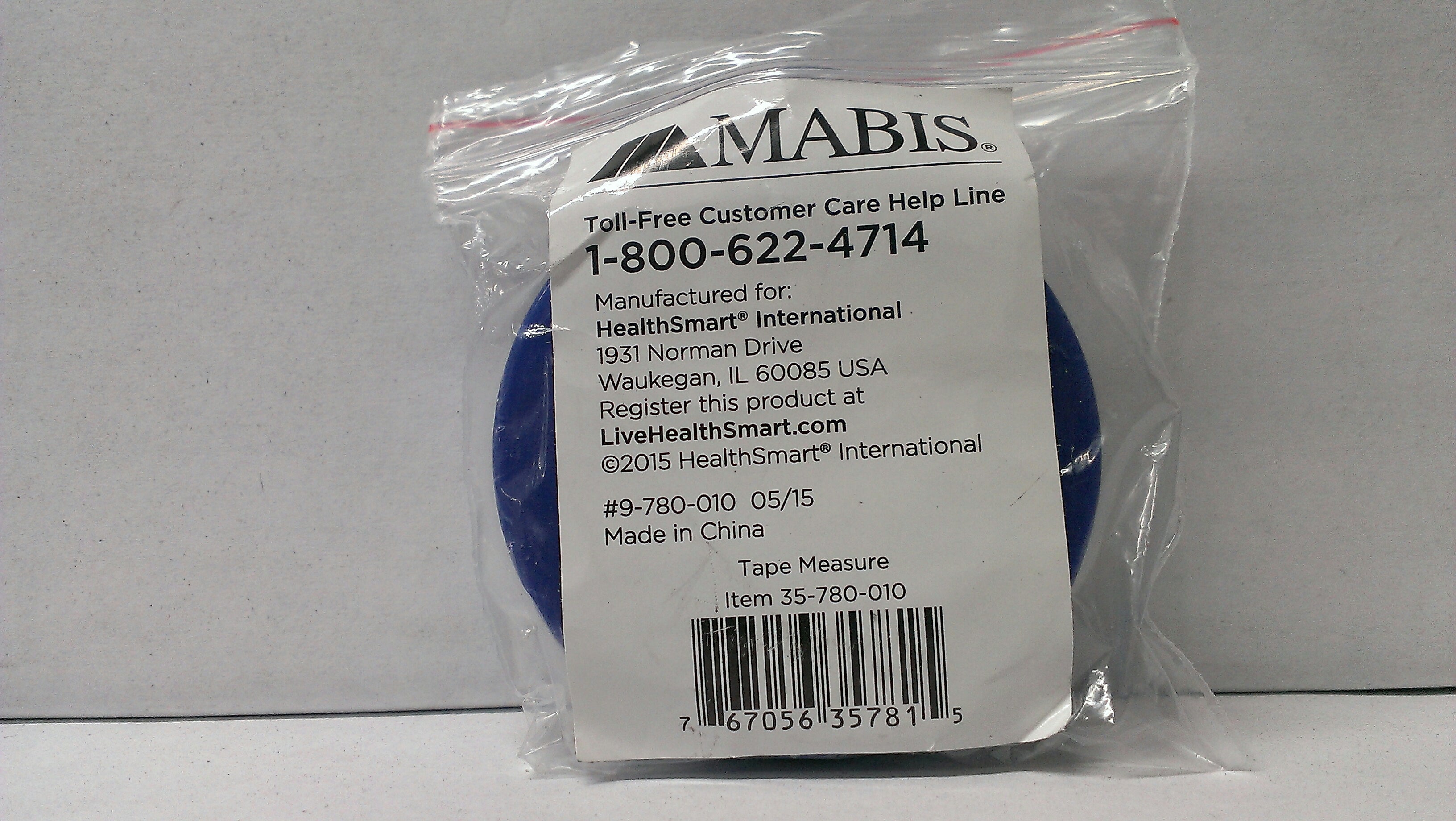 MABIS / DMS HOLDING 35-780-010 MABIS TAPE MEASURE 60 BLUE