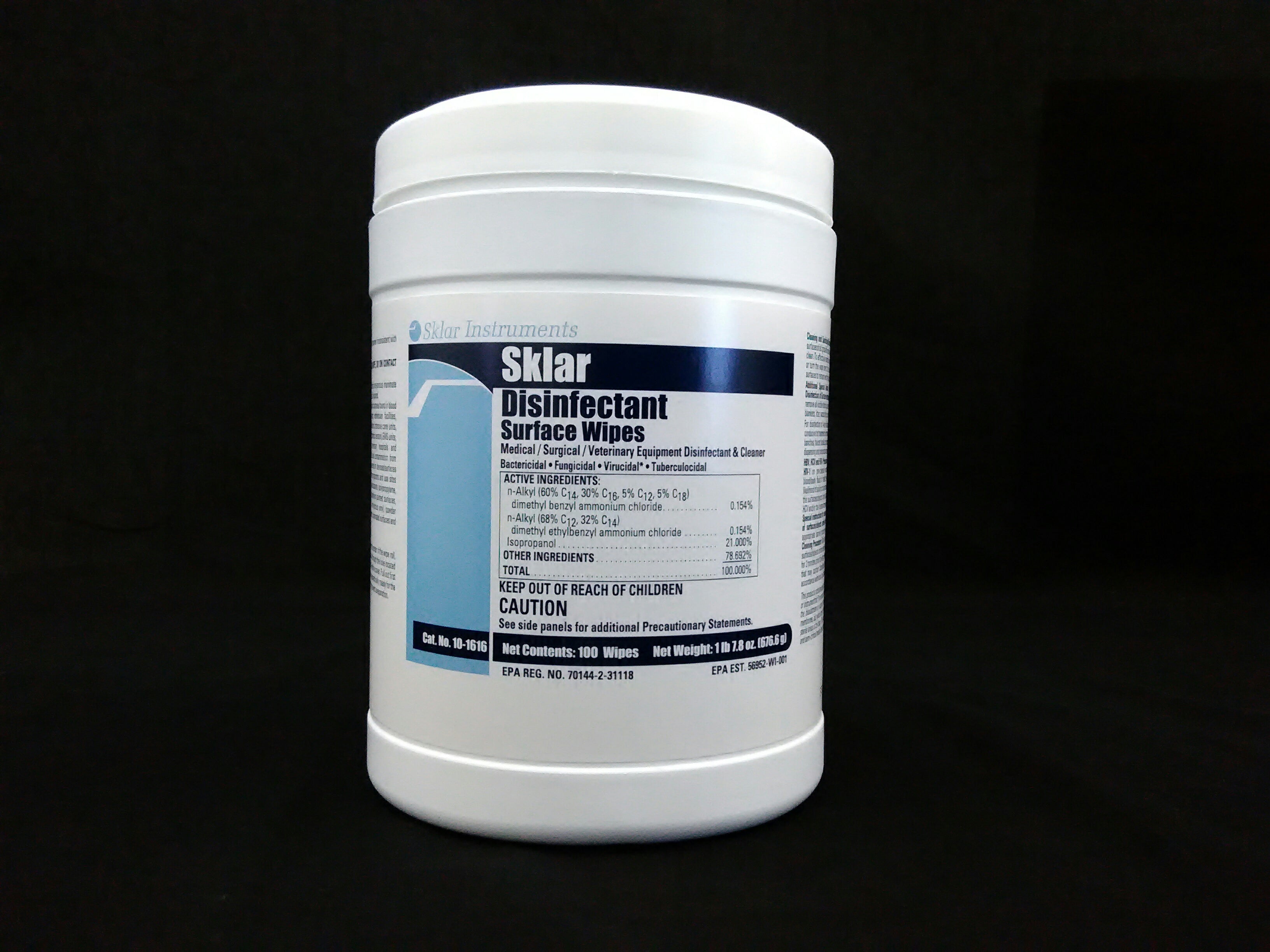 SKLAR 10-1616 DISINFECTING WIPES