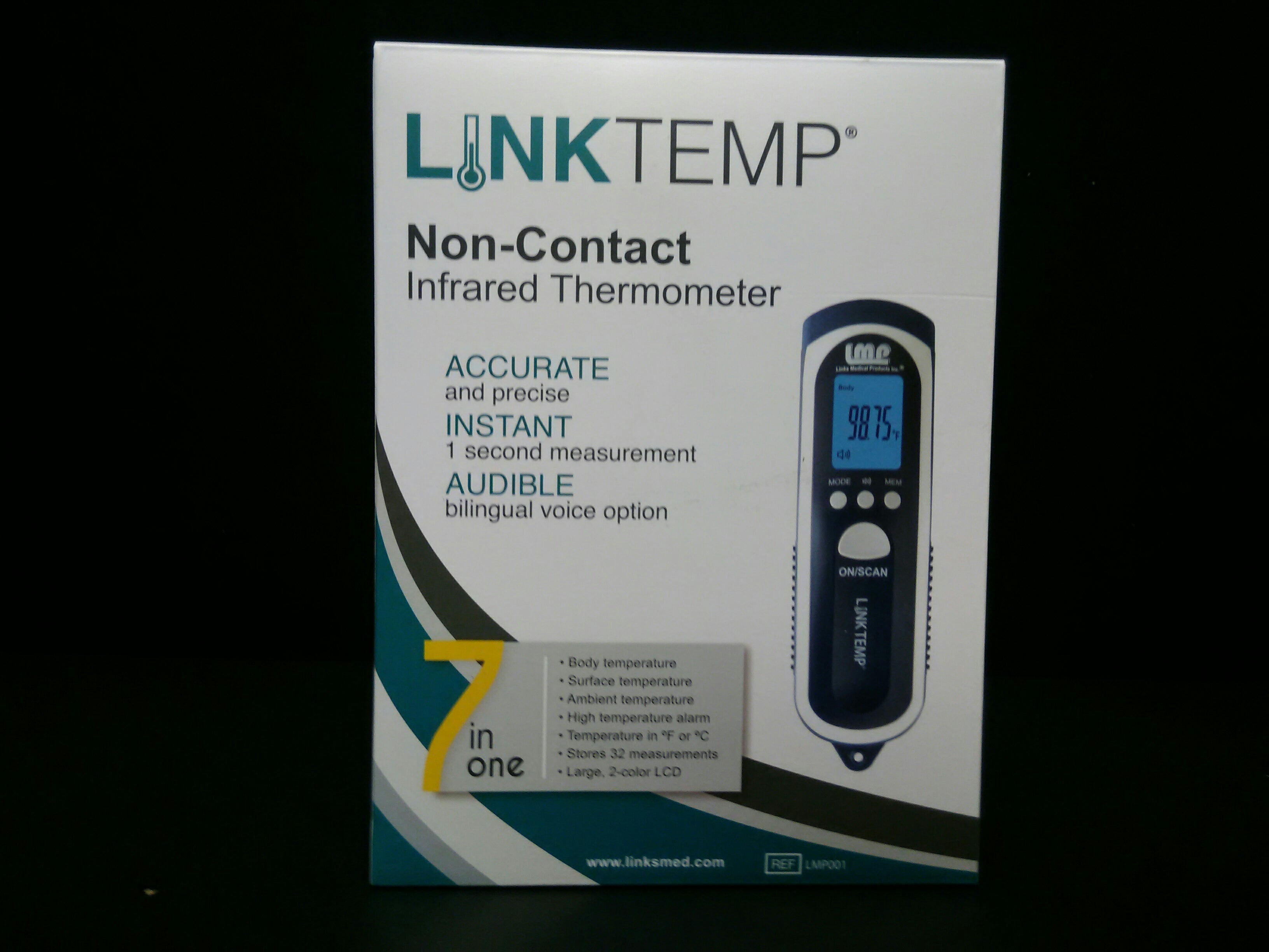LINKS MEDICAL PRODUCTS LMP001 THERMOMETER, INFRARED N/CONTACT LINKTEMP