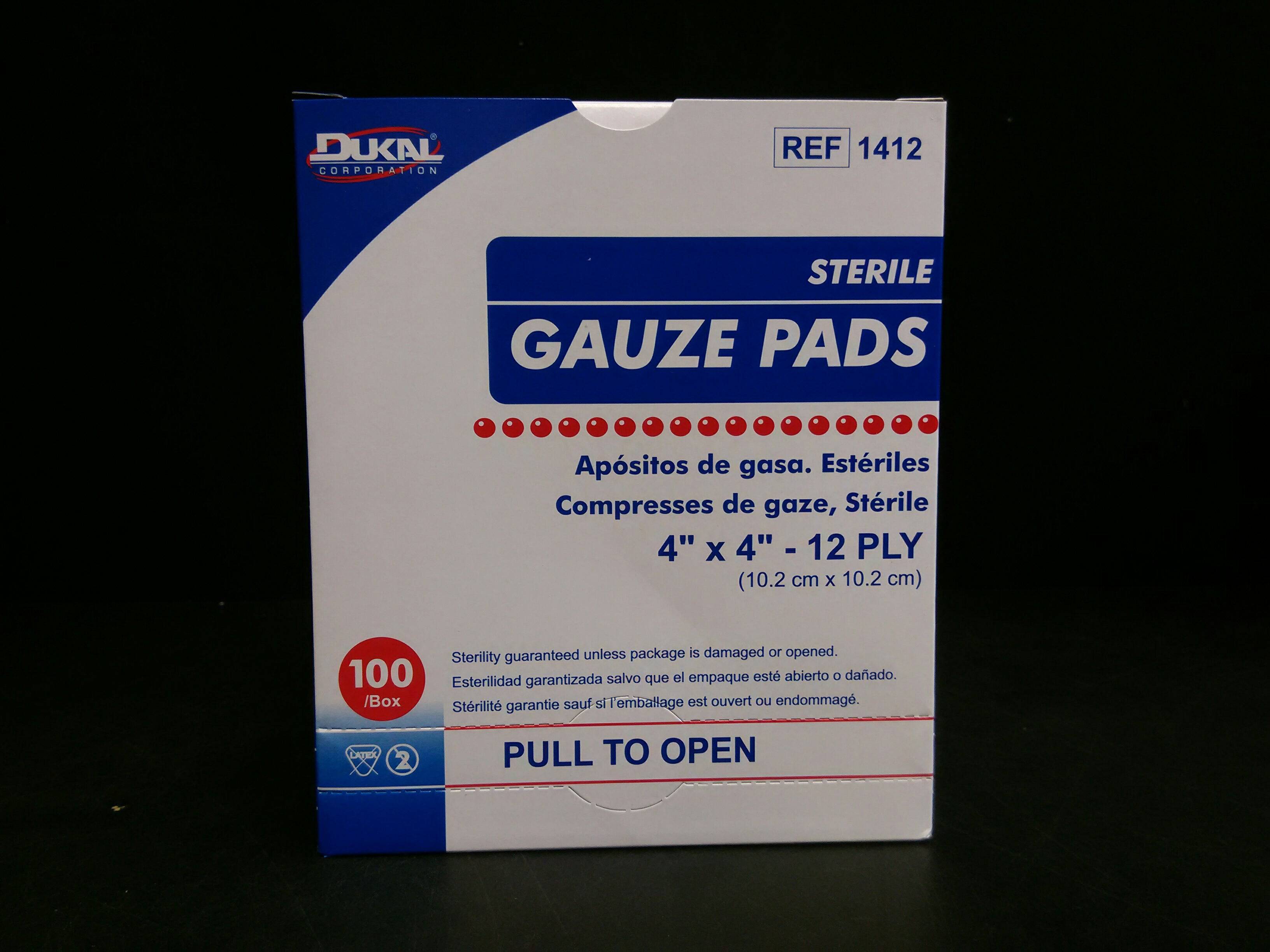 DUKAL 1412 Sterile, Gauze Pad,  4