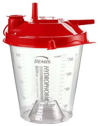 Bemis Health Care 424410 Suction Canister 800CC Hydroph Critical