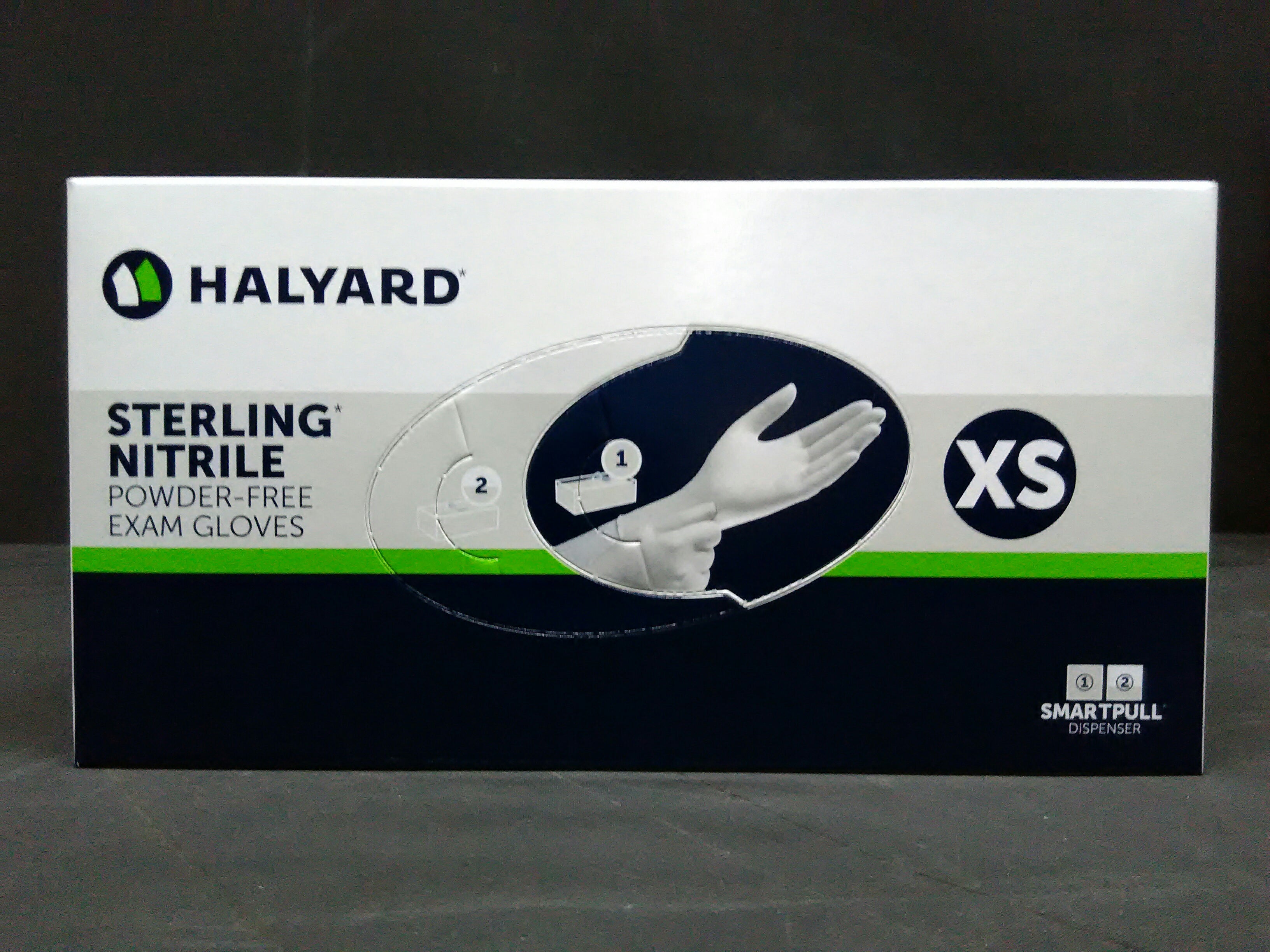 HALYARD 50705 SAFESKIN STERLING NITRILE TEXTURED GLOVE XS