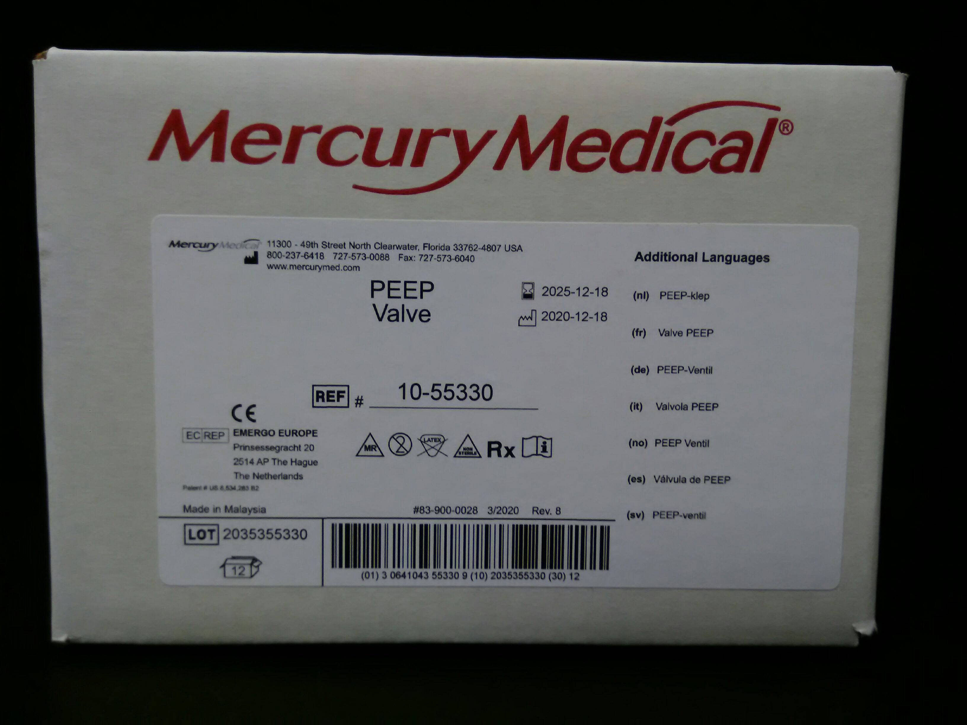 MERCURY 1055330 Peep Valve - To Your Door Medical  - valve