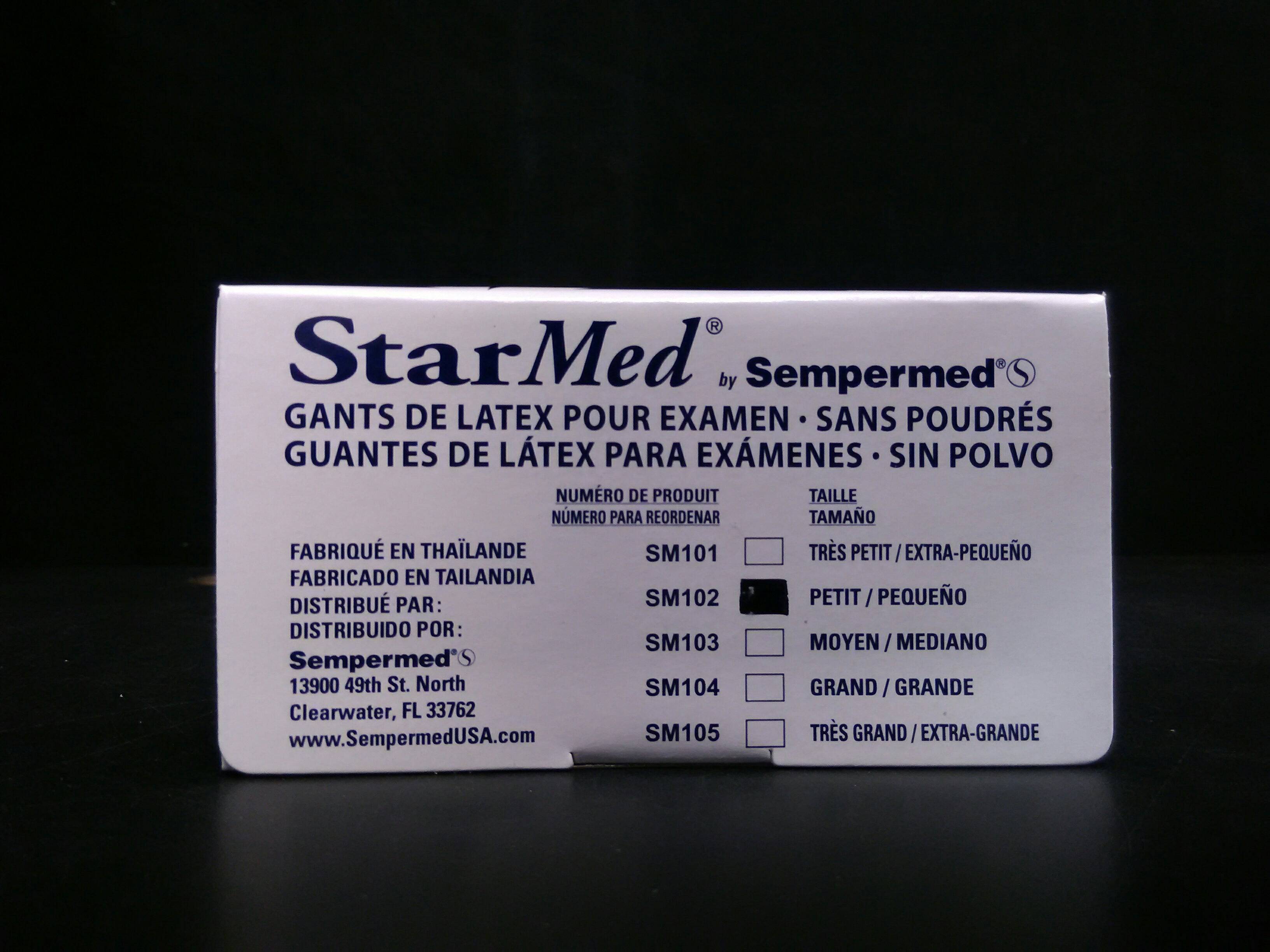 SEMPERMED SM102 Powder Free Latex - S - To Your Door Medical  - Gloves