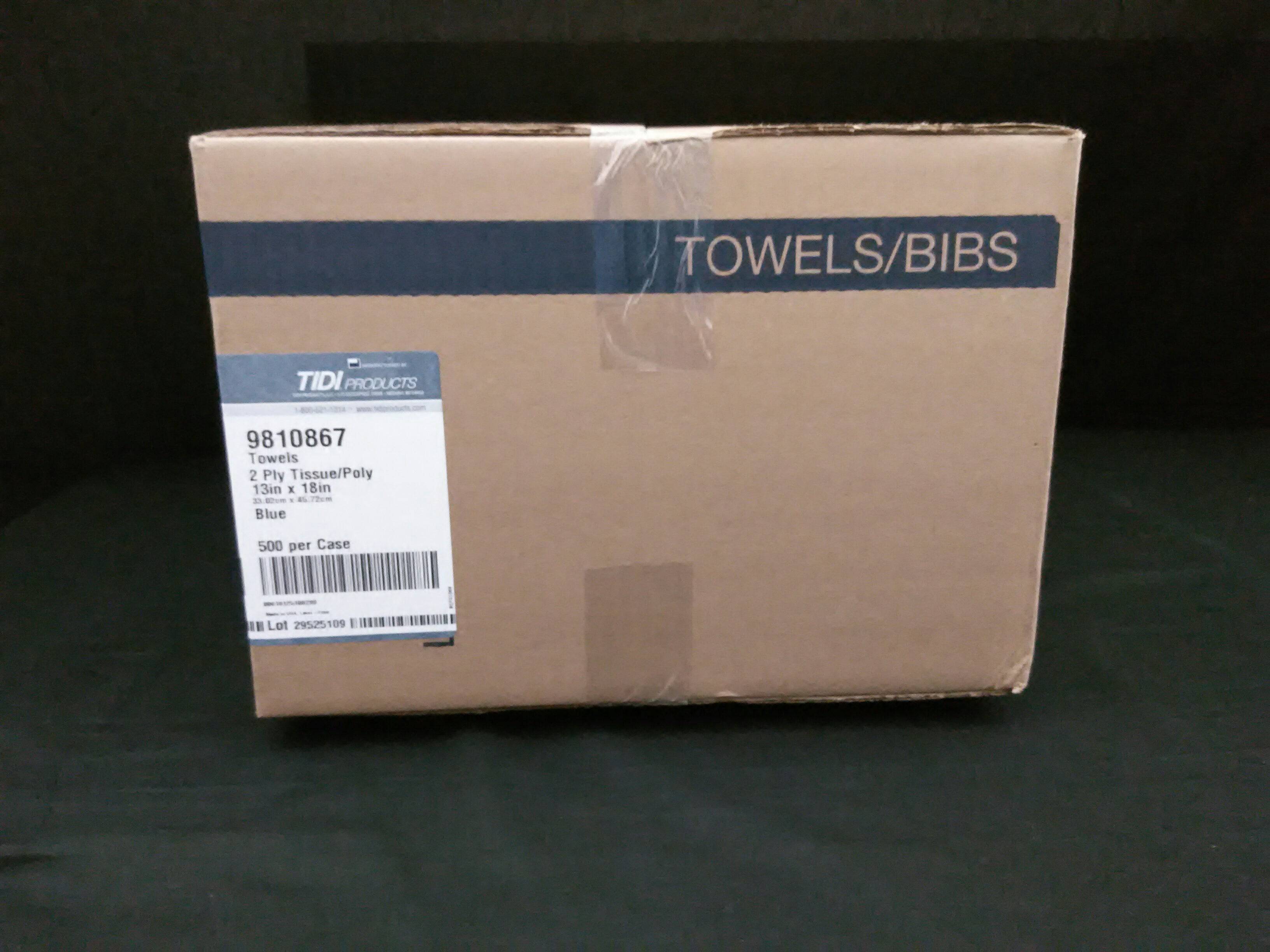 TIDI 9810867 TOWEL/BIB 2 PLY TISSUE + POLY - To Your Door Medical  - Towels